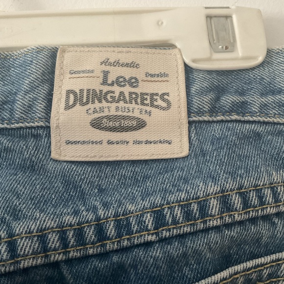 Lee dungarees authentic original straight leg vintage light wash jeans - Picture 3 of 7